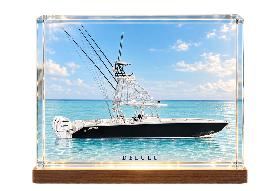 Rebrox custom marine artwork on a finished product