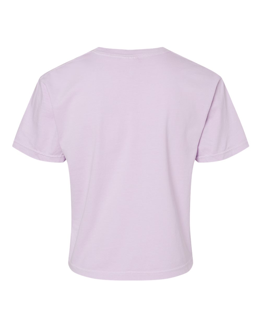 Light purple t-shirt on a white background