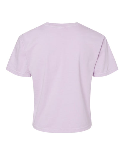 Light purple t-shirt on a white background