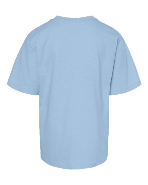 Light blue t-shirt on a white background