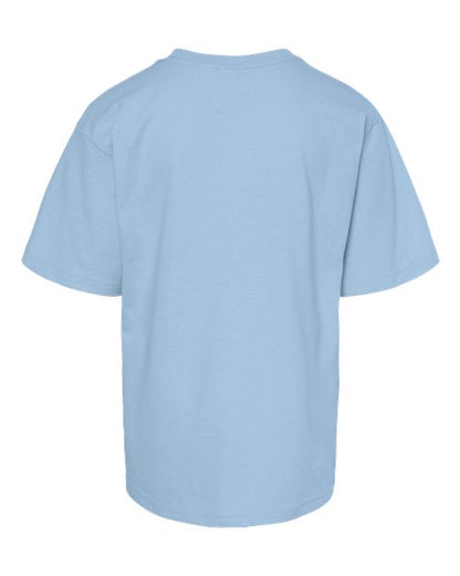 Light blue t-shirt on a white background