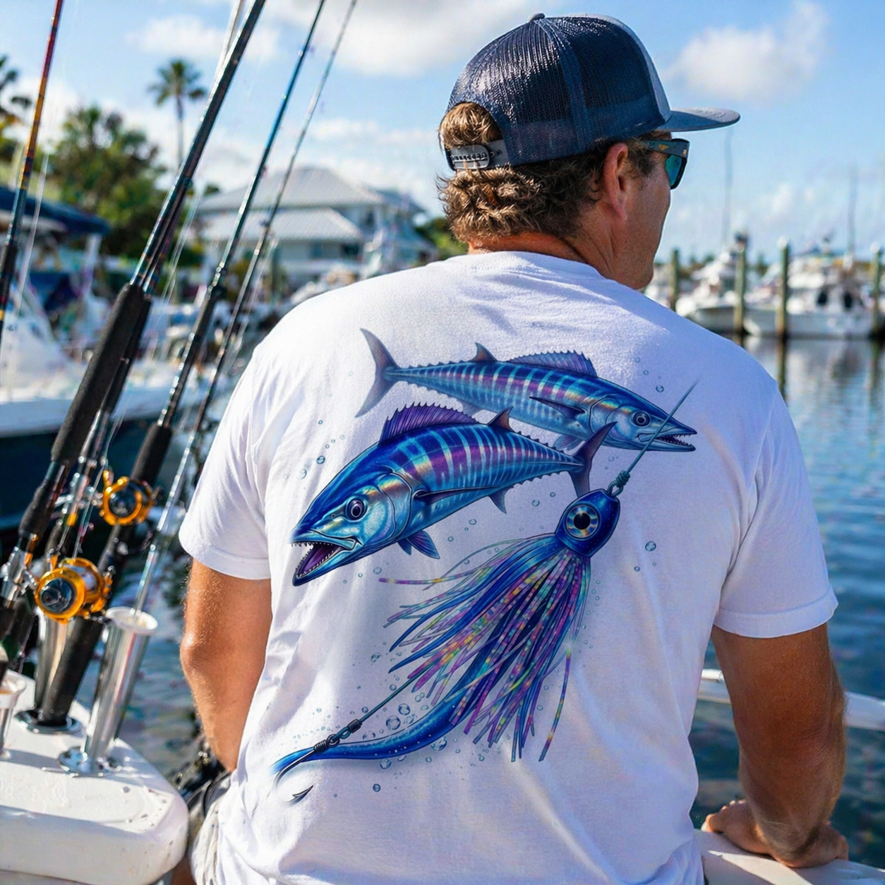 Wahoo & Lure Short Sleeve Performance Fishing Shirt