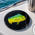 Mahi Mahi Resin Coaster – Gloss Black Coastal Boat Coaster
