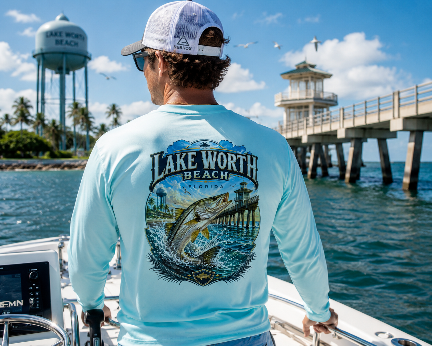 Lake Worth Beach Snook Performance Fishing Shirt | Long Sleeve UPF 50+