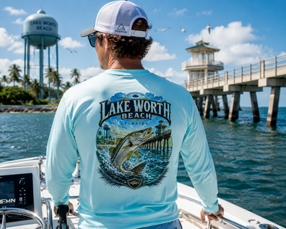 Lake Worth Beach Snook Performance Fishing Shirt | Long Sleeve UPF 50+