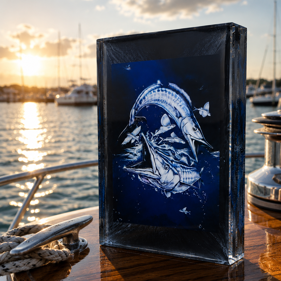 Wahoo Slam Light Block – Personalized LED Boat Art