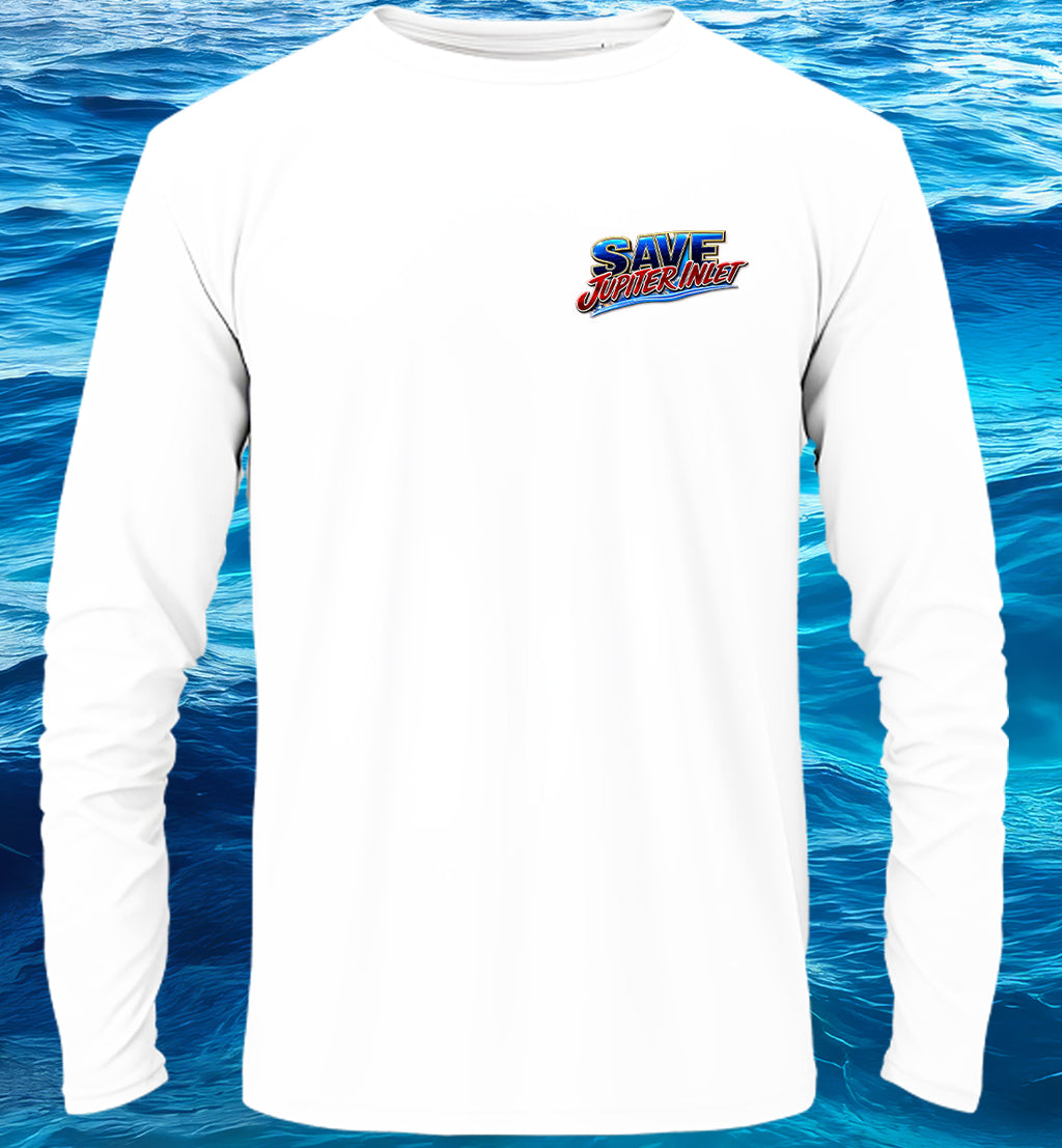 SAVE THE JUPITER INLET Long Sleeve Performance Fishing Shirt