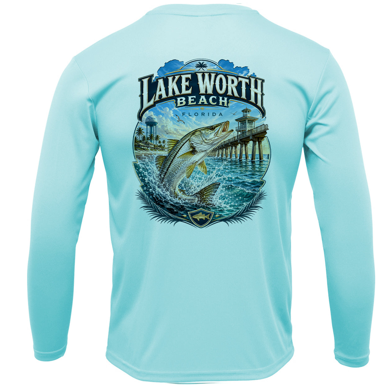 Lake Worth Beach Snook Performance Fishing Shirt | Long Sleeve UPF 50+