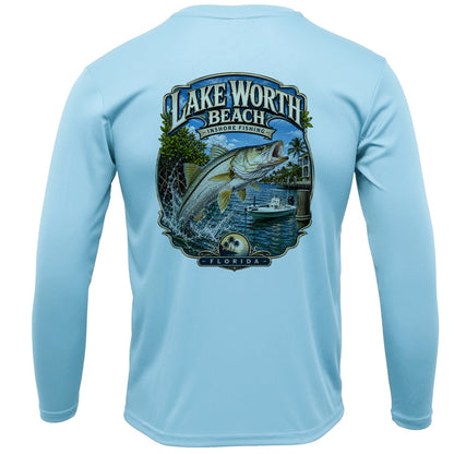 Lake Worth Beach Inshore Fishing Performance Shirt | Snook Long Sleeve UPF 50+
