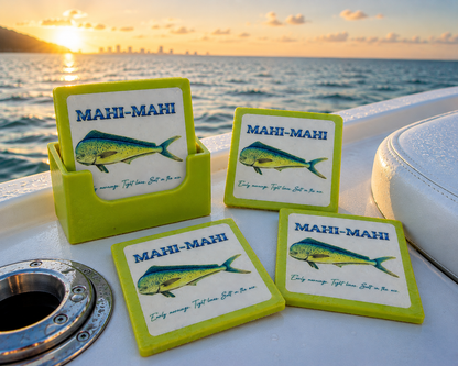 Mahi-Mahi Coastal Resin Coaster