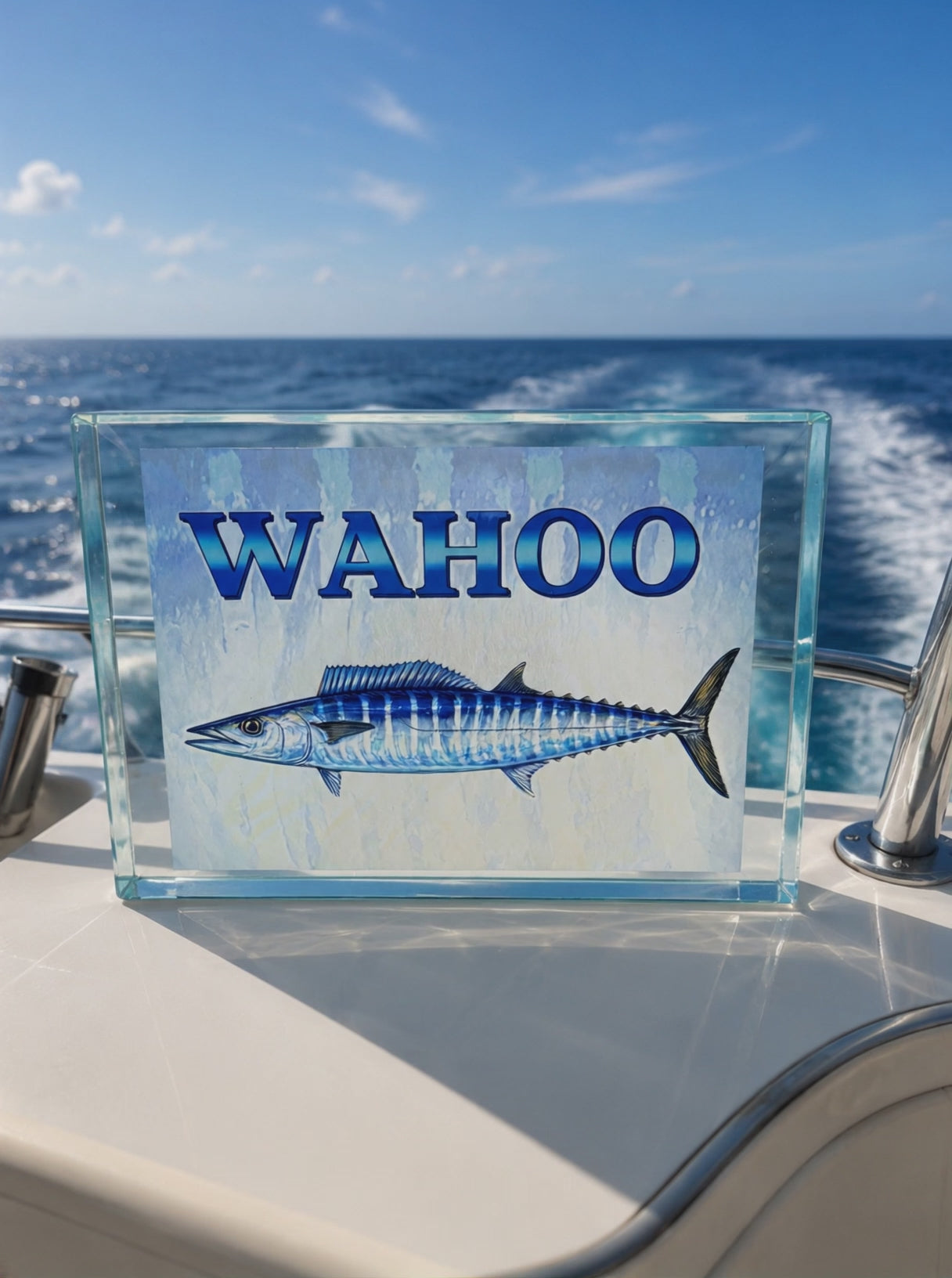 Custom Wahoo Light Block – Personalized LED Boat Art