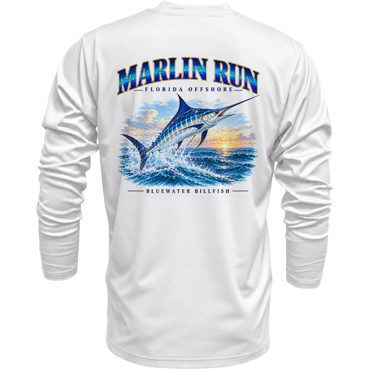 Marlin Run Long Sleeve Performance Fishing Shirt