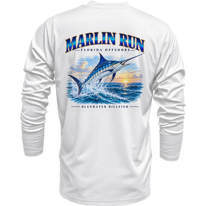 Marlin Run Long Sleeve Performance Fishing Shirt
