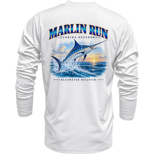 Marlin Run Long Sleeve Performance Fishing Shirt