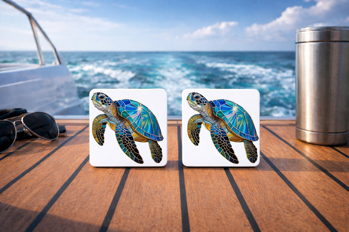 Seaturtle Shine 3” x 3” Aluminum Fishing Magnet