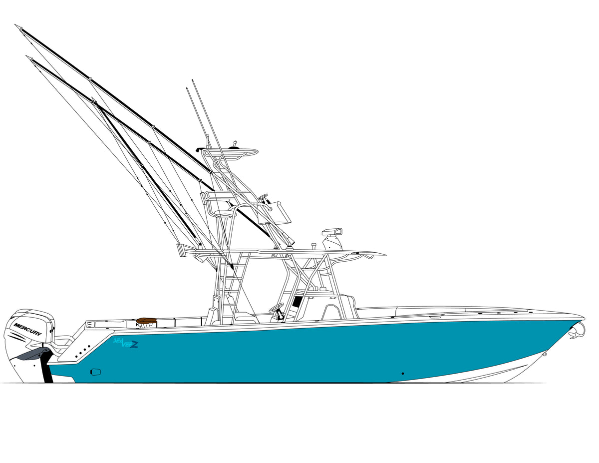 Finished Rebrox custom boat drawing