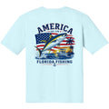 America Florida Fishing Performance T-Shirt | Moisture-Wicking Short Sleeve | UPF 44+