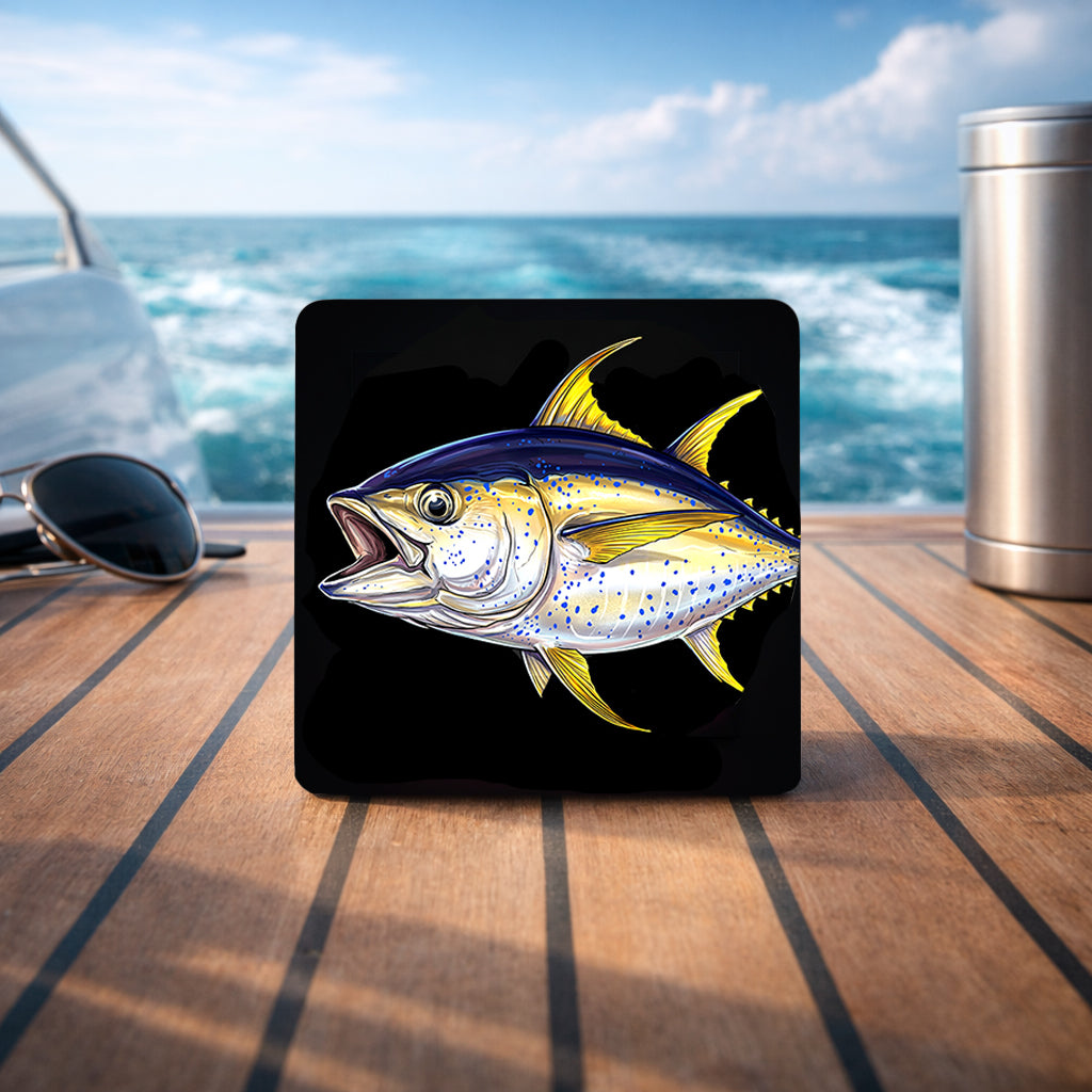 Tuna 3” x 3” Aluminum Fishing Magnet