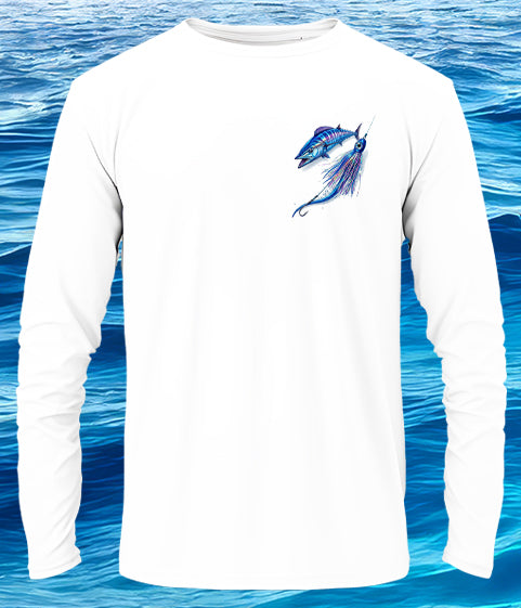 Wahoo & Lure Long Sleeve Performance Fishing Shirt
