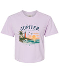 Jupiter Florida Lighthouse Women's Comfort Colors® Boxy Tee - Orchid