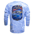 America 250 Performance Fishing Shirt | UPF Sun Protection Long Sleeve | Patriotic Offshore Fishing Tee